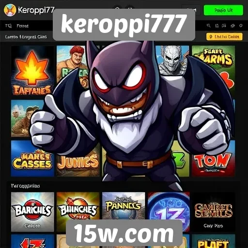 A diversidade de jogos disponíveis no keroppi777